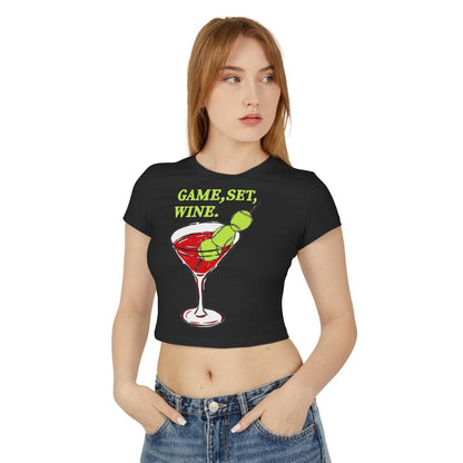 GAME, SET, WINE - Tennis (Crop Top)