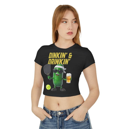DINKIN' & DRINKIN' - Pickleball (Crop Top)