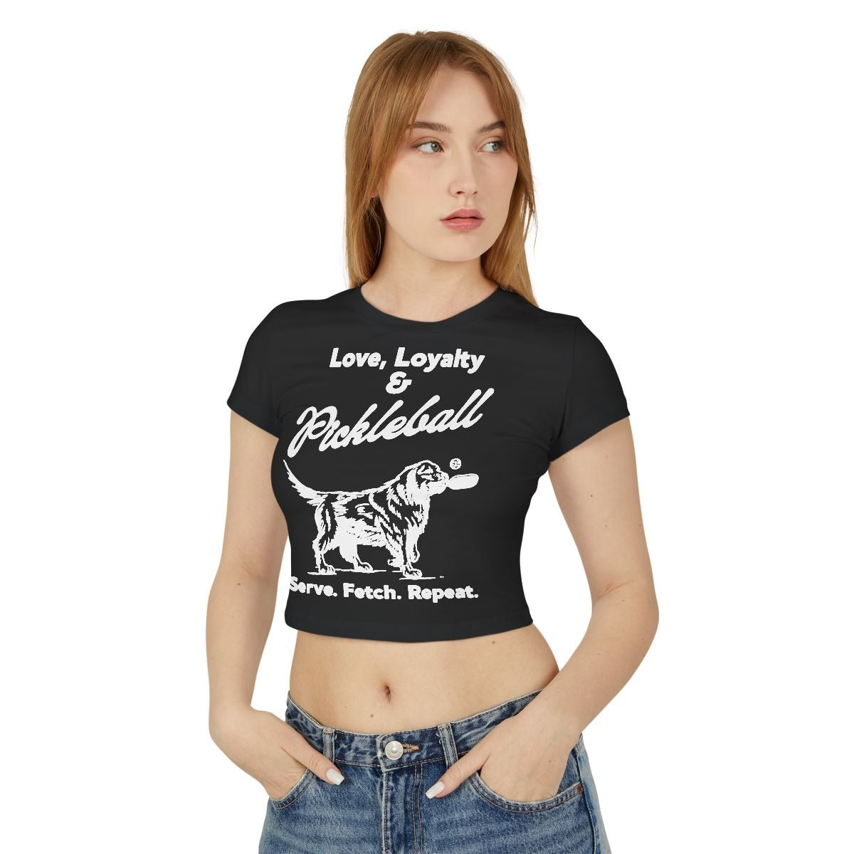 PADDLE & PAWS - Pickleball (Crop Top)
