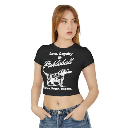 PADDLE & PAWS - Pickleball (Crop Top)