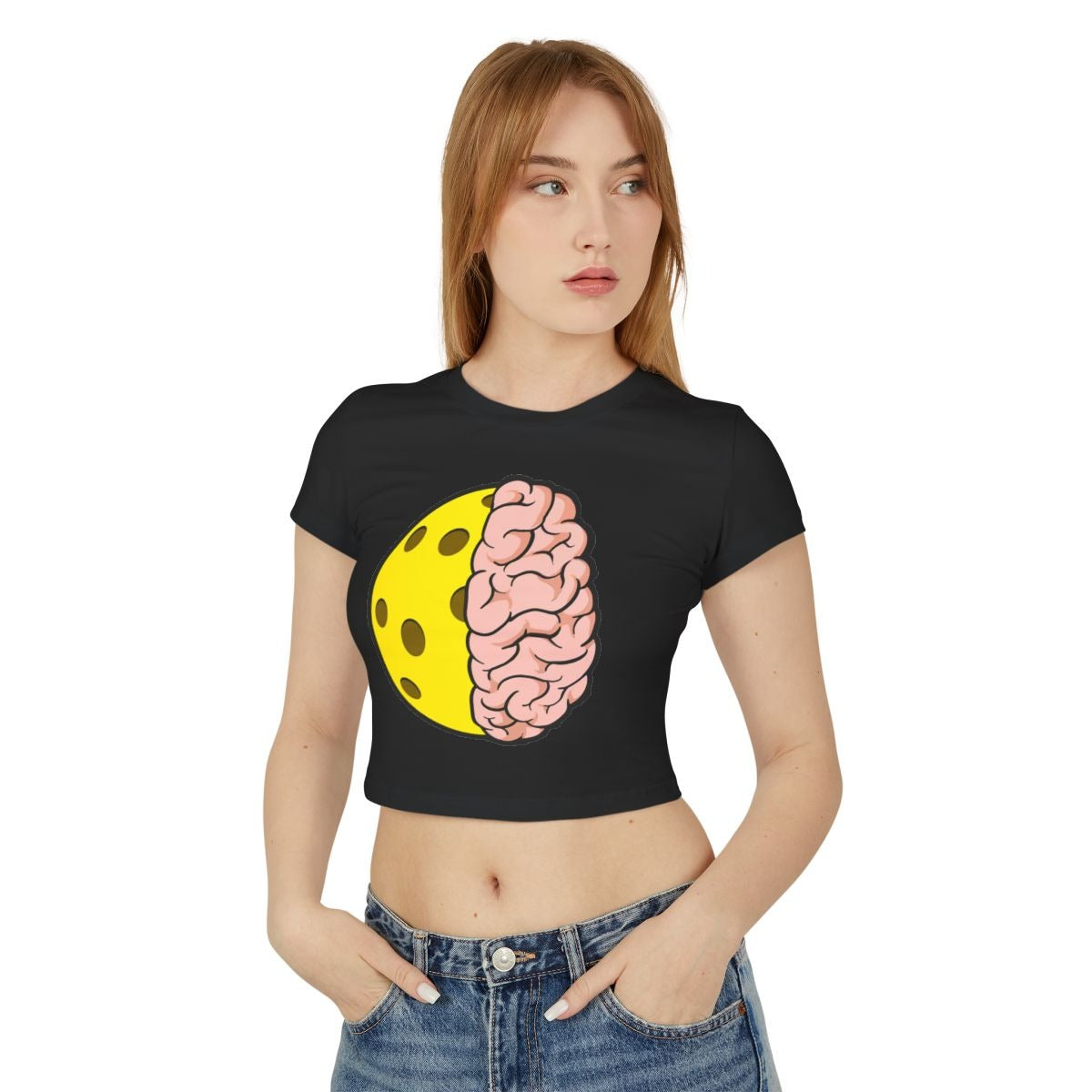 PICKLEBALL BRAIN - Pickleball (Crop Top)