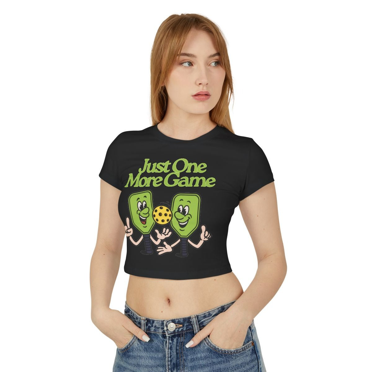 JUST ONE MORE GAME - Pickleball (Crop Top)