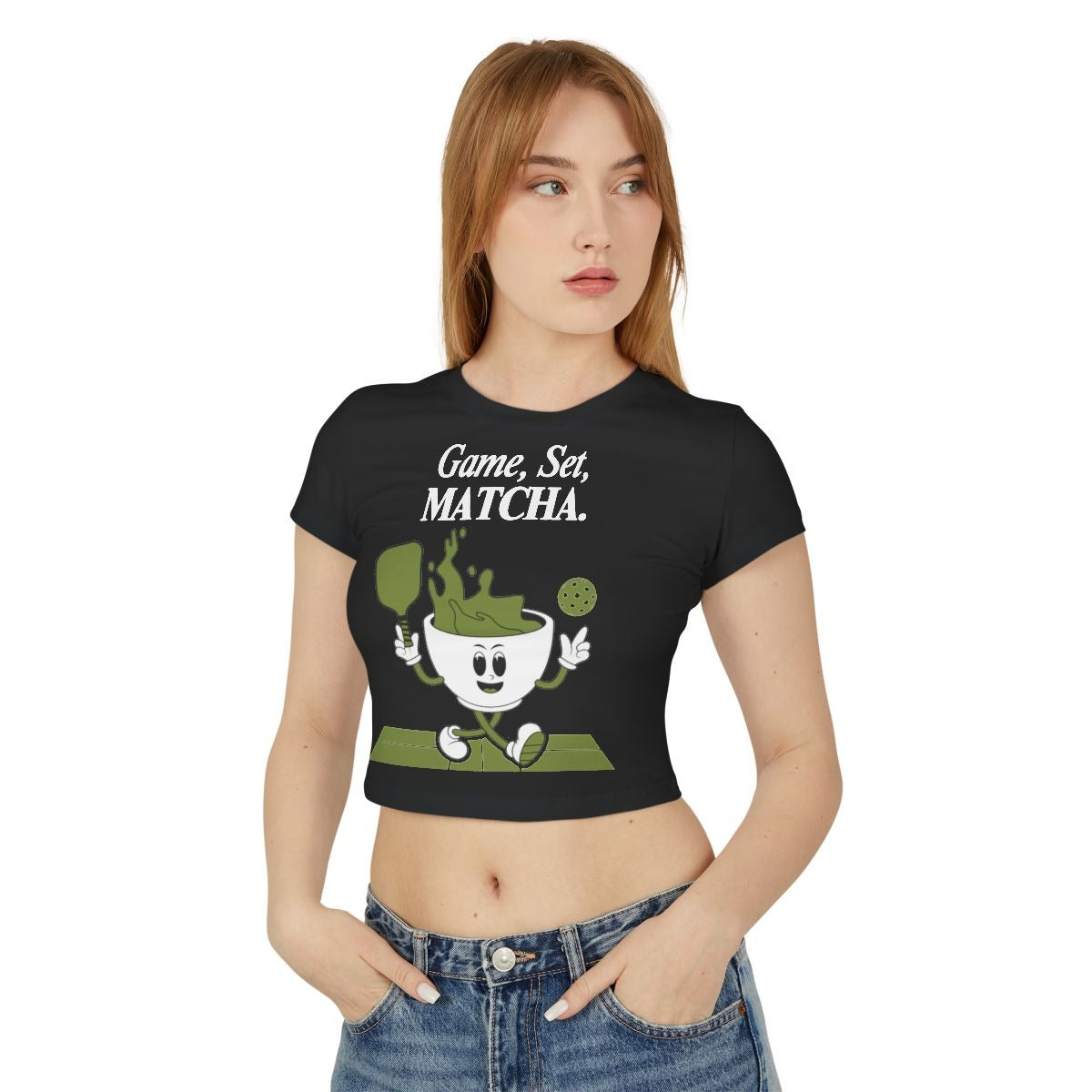 GAME, SET, MATCHA - Pickleball (Crop Top)