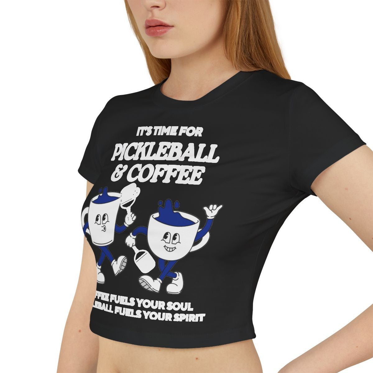 COFFEE & PICKLEBALL 3 - Pickleball (Crop Top)