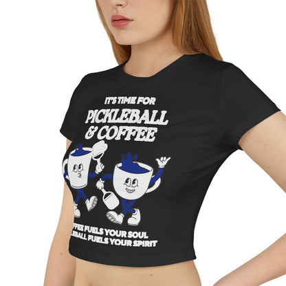 COFFEE & PICKLEBALL 3 - Pickleball (Crop Top)