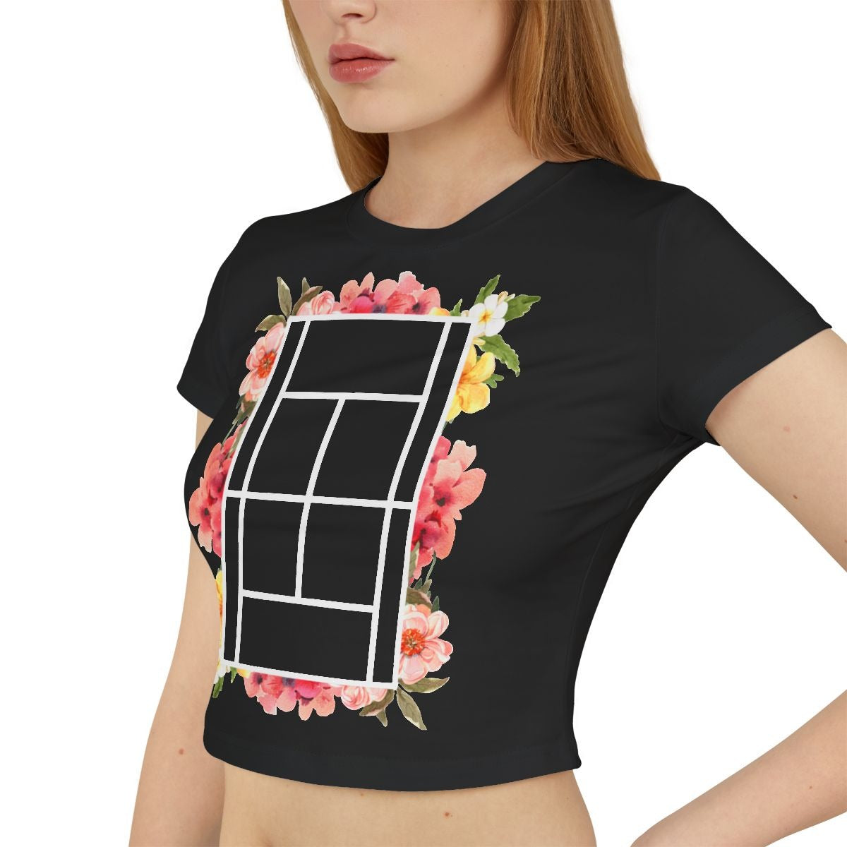 TENNIS FLORAL 1 - Tennis (Crop Top)