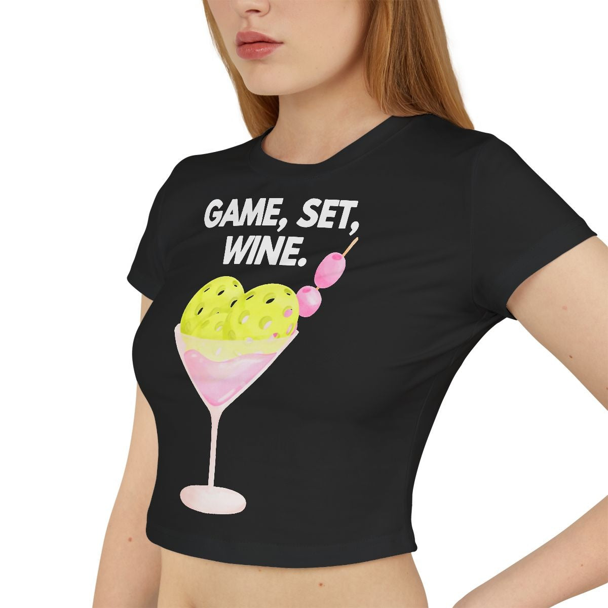 GAME SET WINE - Pickleball (Crop Top)