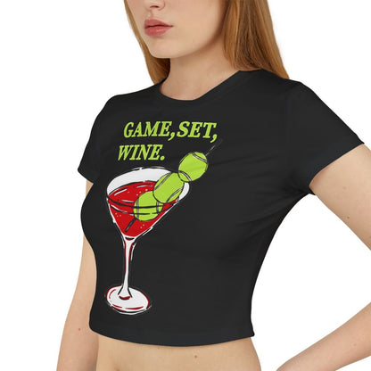 GAME, SET, WINE - Tennis (Crop Top)