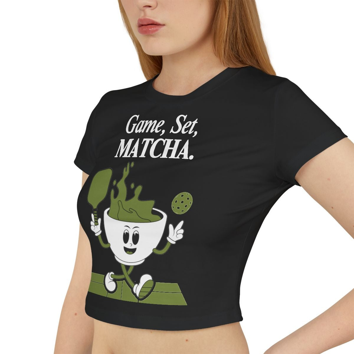 GAME, SET, MATCHA - Pickleball (Crop Top)