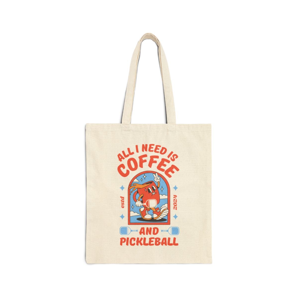 COFFEE & PICKLEBALL 2 - Pickleball (Tote Bag)