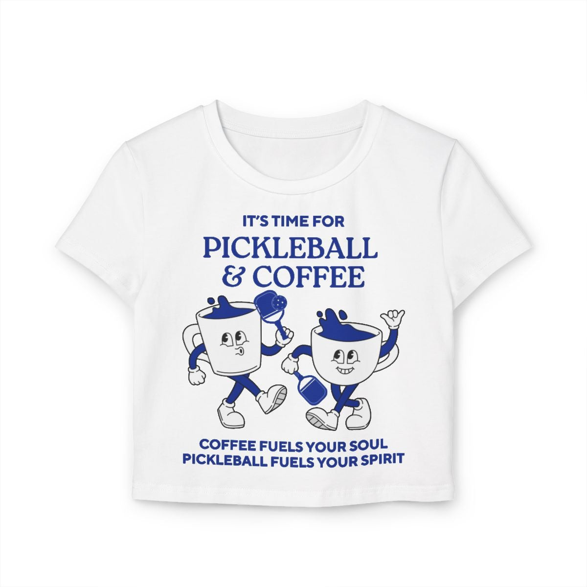 COFFEE & PICKLEBALL 3 - Pickleball (Crop Top)