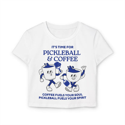 COFFEE & PICKLEBALL 3 - Pickleball (Crop Top)