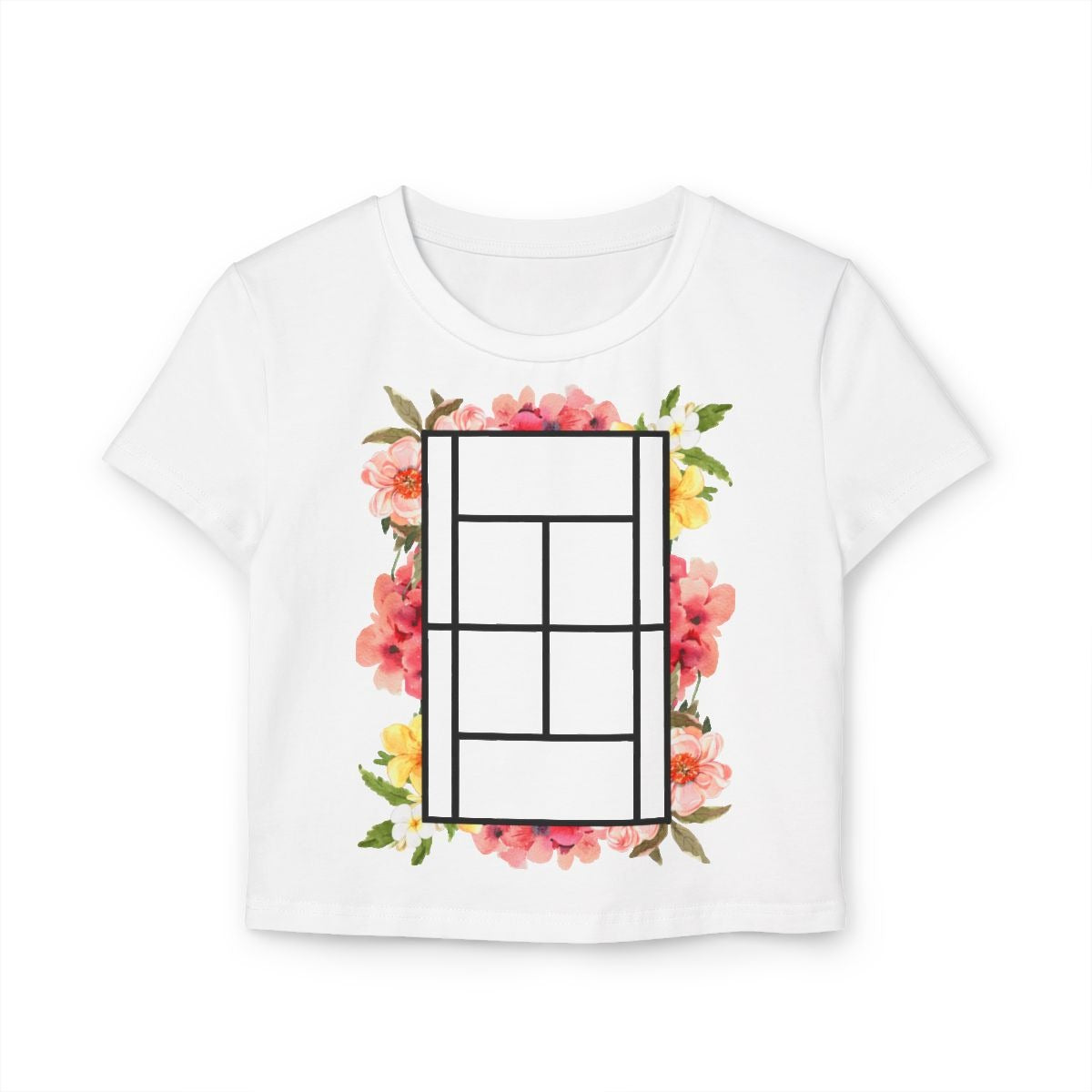 TENNIS FLORAL 1 - Tennis (Crop Top)