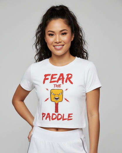 FEAR THE PADDLE - Pickleball (Crop Top)