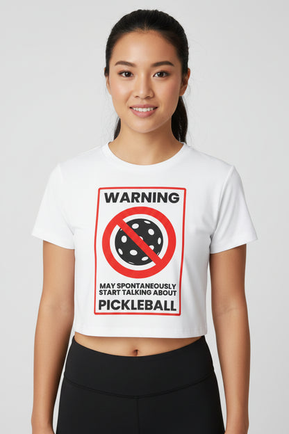 WARNING PICKLEBALL - Pickleball (Crop Top)