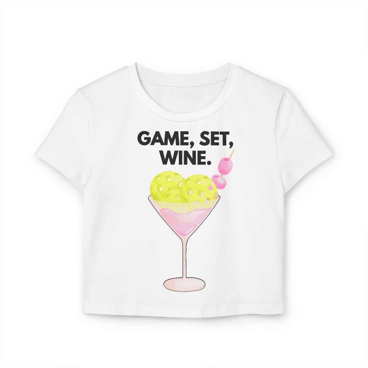 GAME SET WINE - Pickleball (Crop Top)