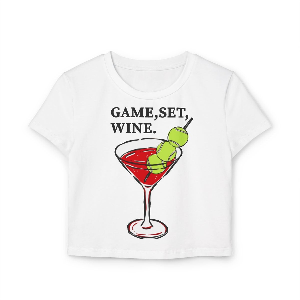 GAME, SET, WINE - Tennis (Crop Top)