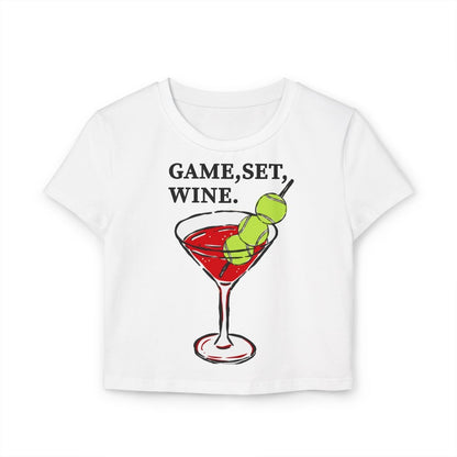 GAME, SET, WINE - Tennis (Crop Top)