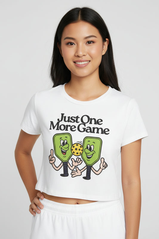 JUST ONE MORE GAME - Pickleball (Crop Top)
