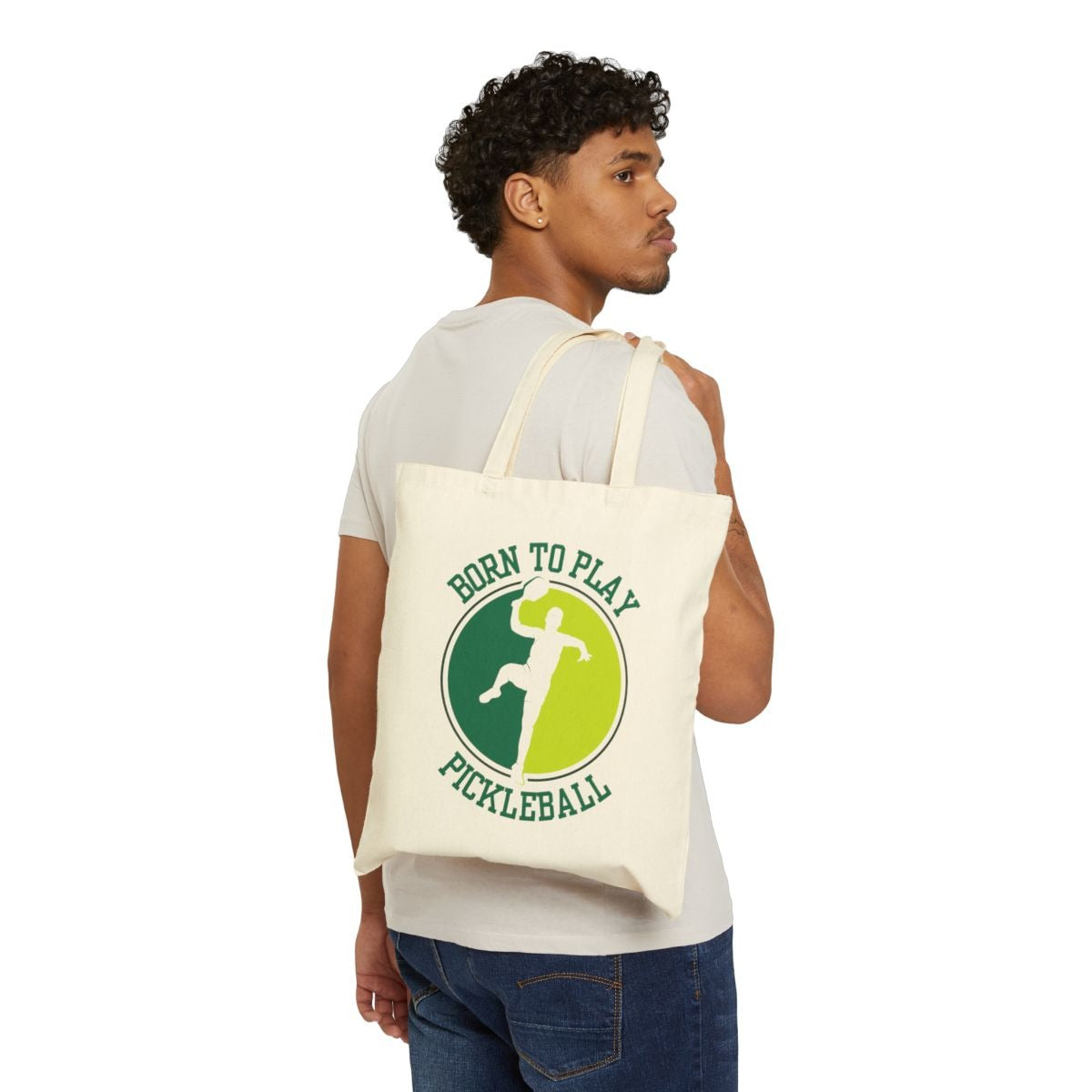 BORN TO PLAY PICKLEBALL - Pickleball (Tote Bag)