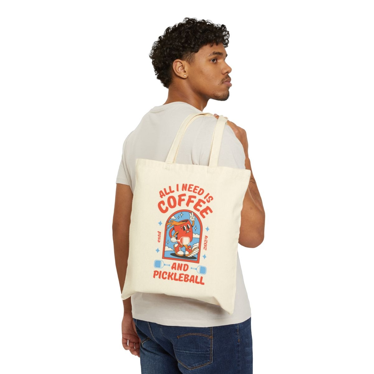 COFFEE & PICKLEBALL 2 - Pickleball (Tote Bag)