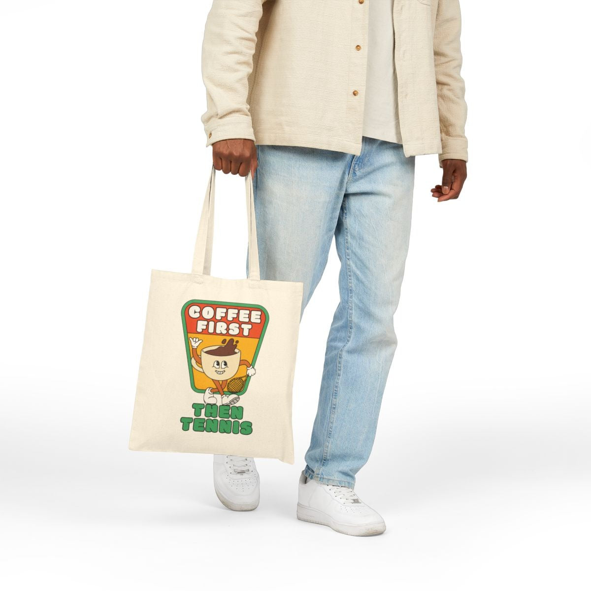 COFFEE FIRST THEN TENNIS 2 -Tennis (Tote Bag)