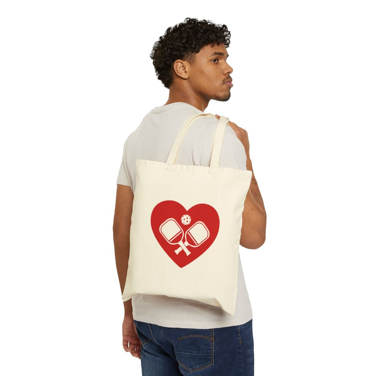 HEART PICKLEBALL 4 - Pickleball (Tote Bag)