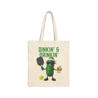 DINKIN' & DRINKIN' - Pickleball (Tote Bag)