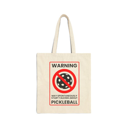 WARNING PICKLEBALL - Pickleball (Tote Bag)