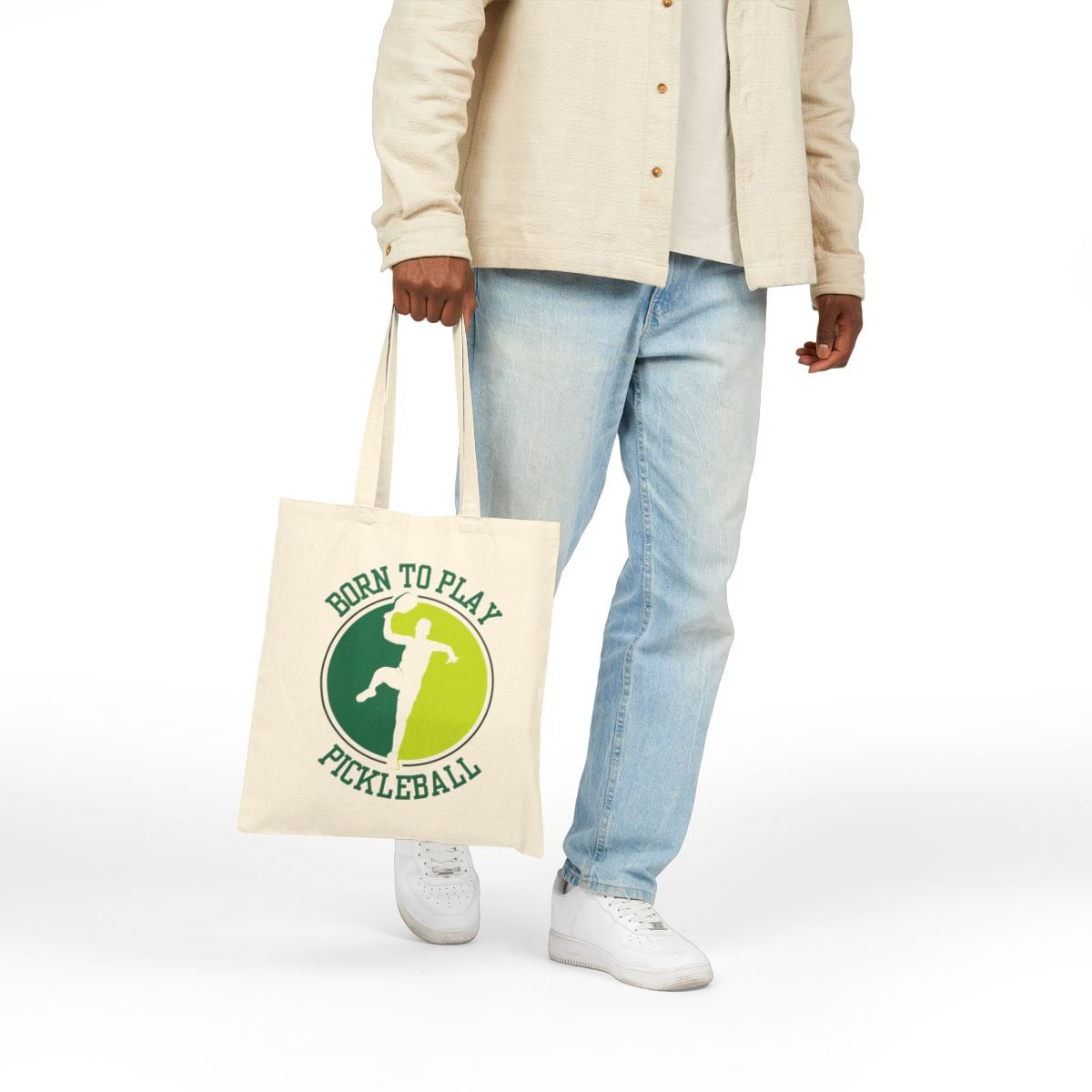 BORN TO PLAY PICKLEBALL - Pickleball (Tote Bag)