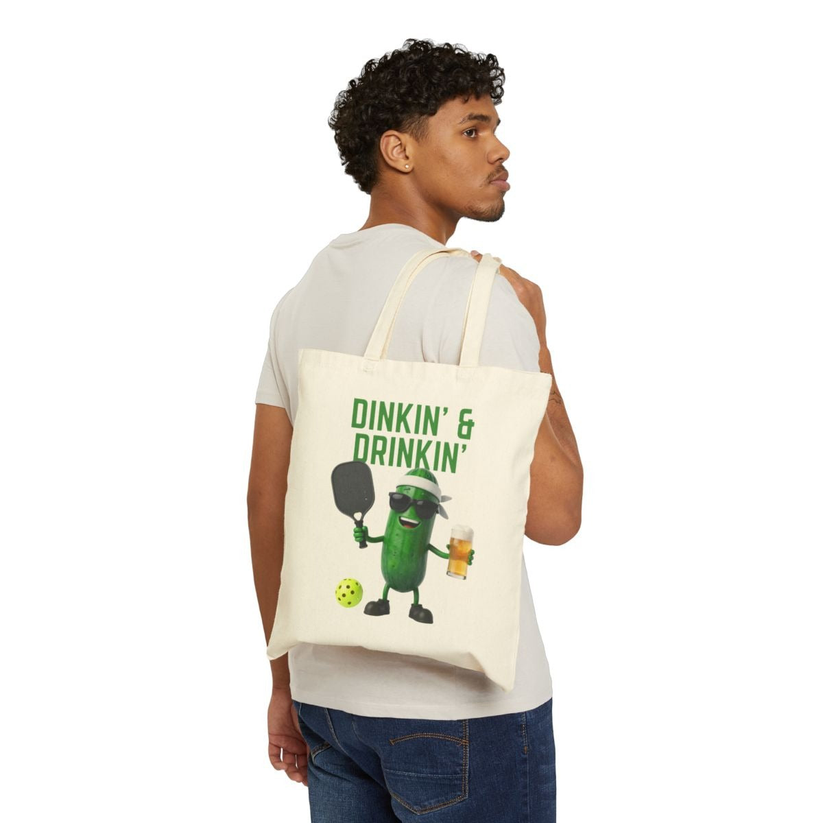 DINKIN' & DRINKIN' - Pickleball (Tote Bag)