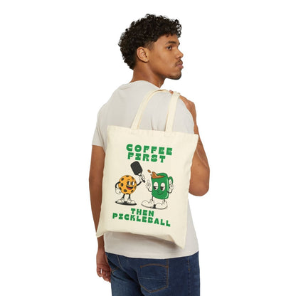 COFFEE FIRST 2 - Pickleball (Tote Bag)