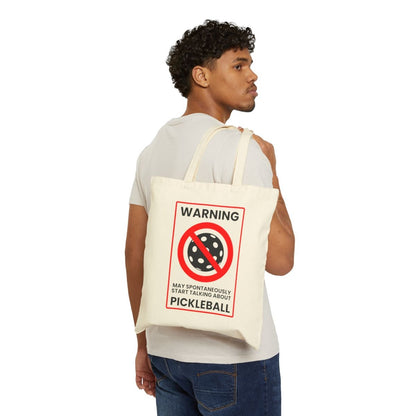 WARNING PICKLEBALL - Pickleball (Tote Bag)