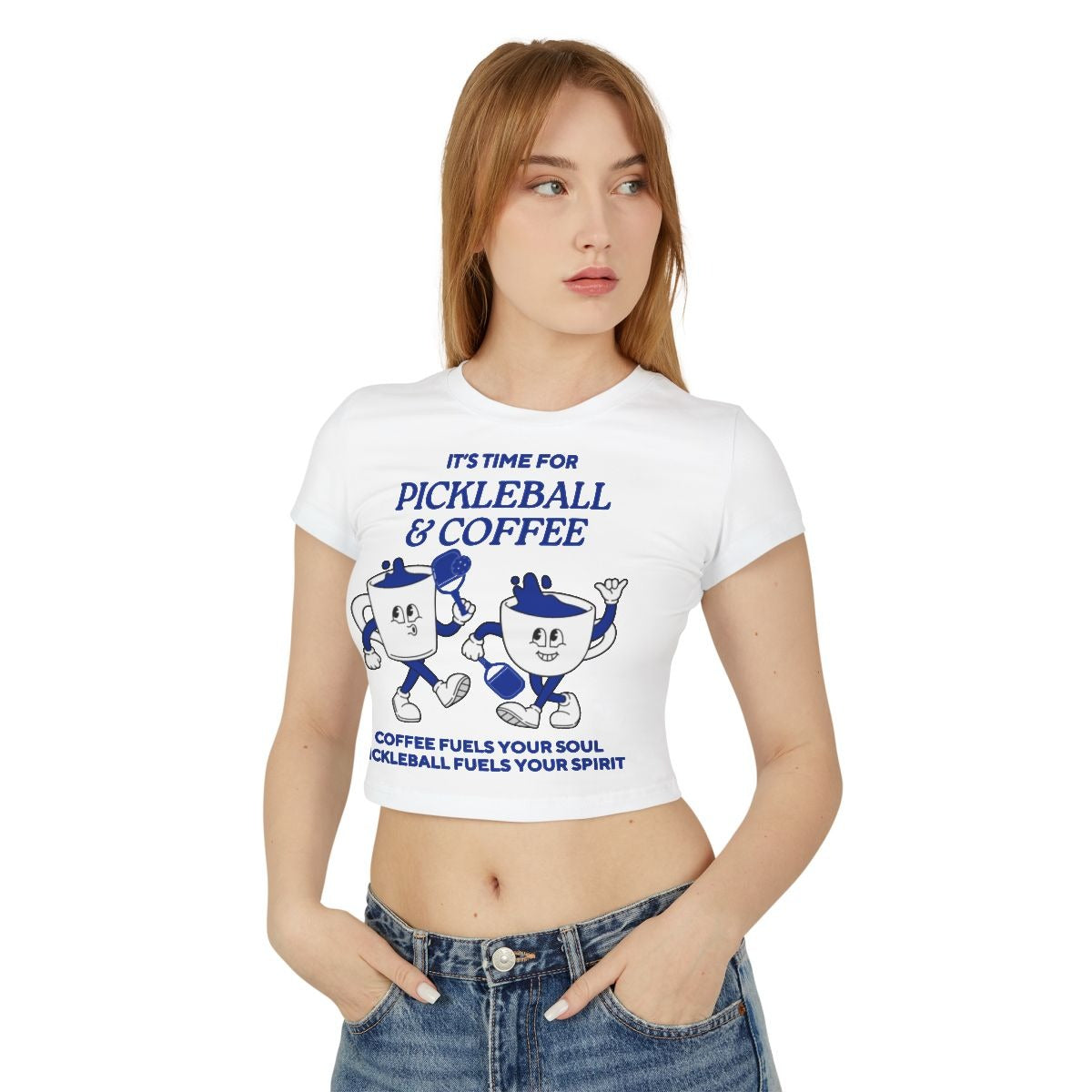 COFFEE & PICKLEBALL 3 - Pickleball (Crop Top)