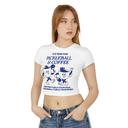 COFFEE & PICKLEBALL 3 - Pickleball (Crop Top)