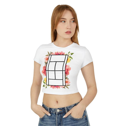 TENNIS FLORAL 1 - Tennis (Crop Top)