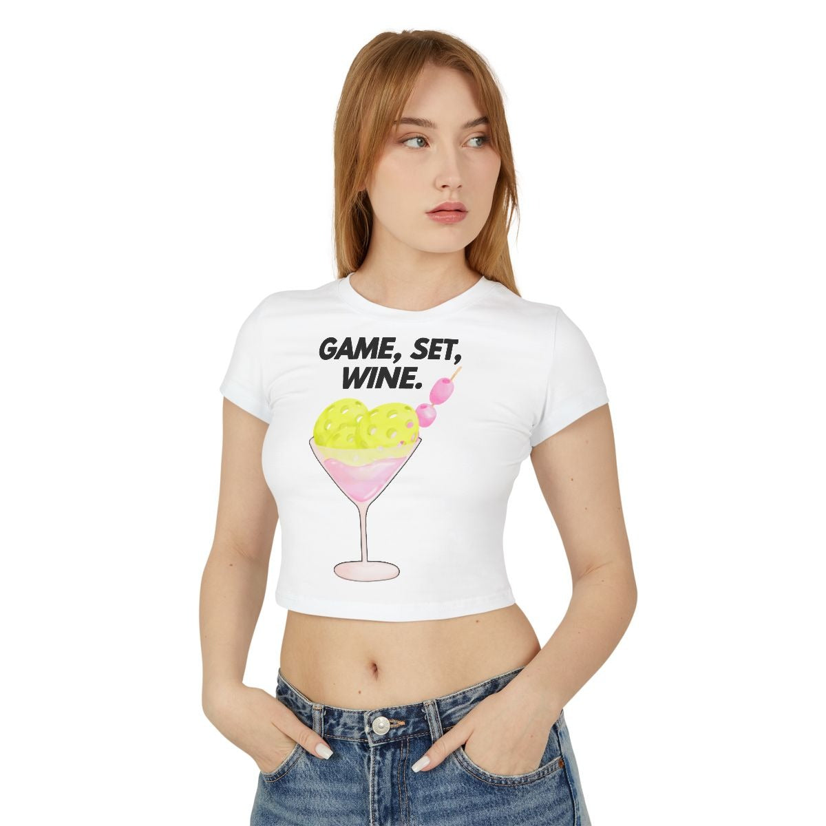 GAME SET WINE - Pickleball (Crop Top)