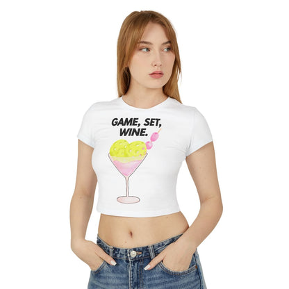 GAME SET WINE - Pickleball (Crop Top)