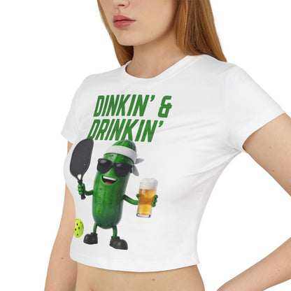DINKIN' & DRINKIN' - Pickleball (Crop Top)
