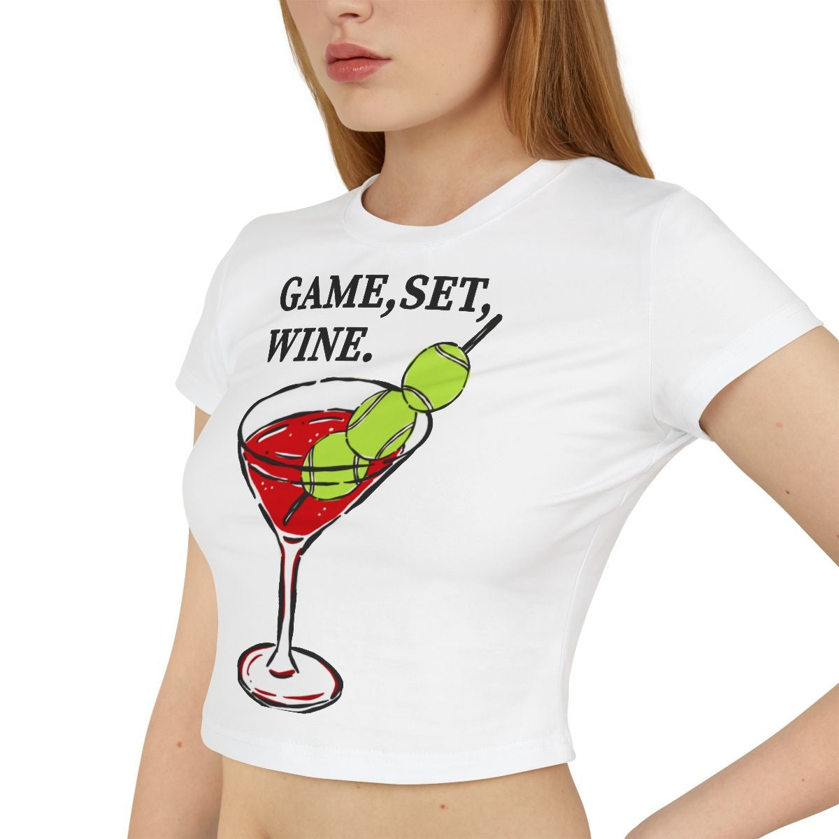 GAME, SET, WINE - Tennis (Crop Top)
