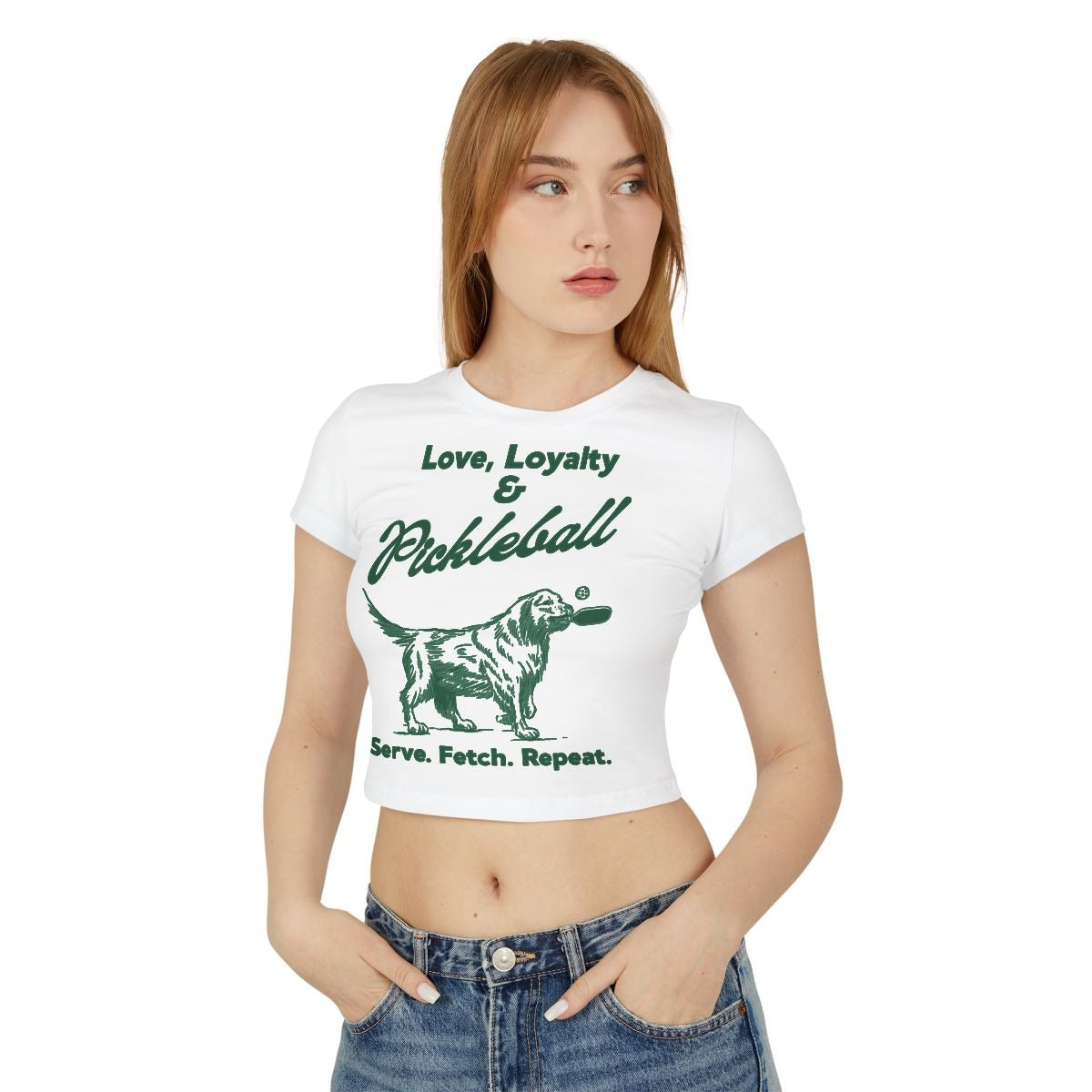PADDLE & PAWS - Pickleball (Crop Top)