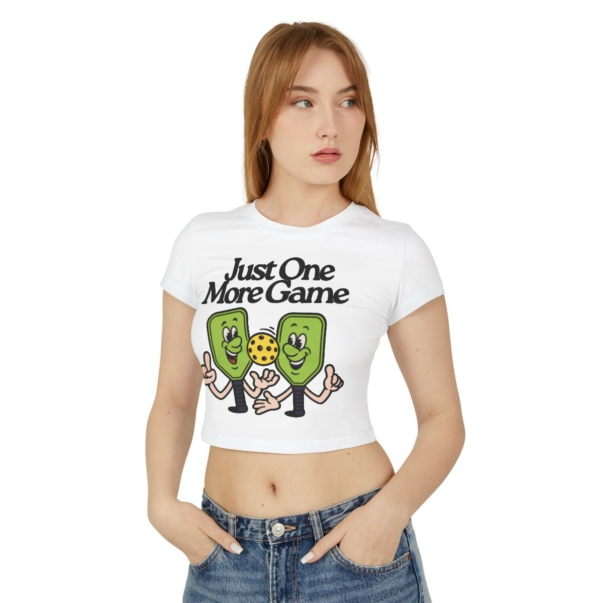 JUST ONE MORE GAME - Pickleball (Crop Top)