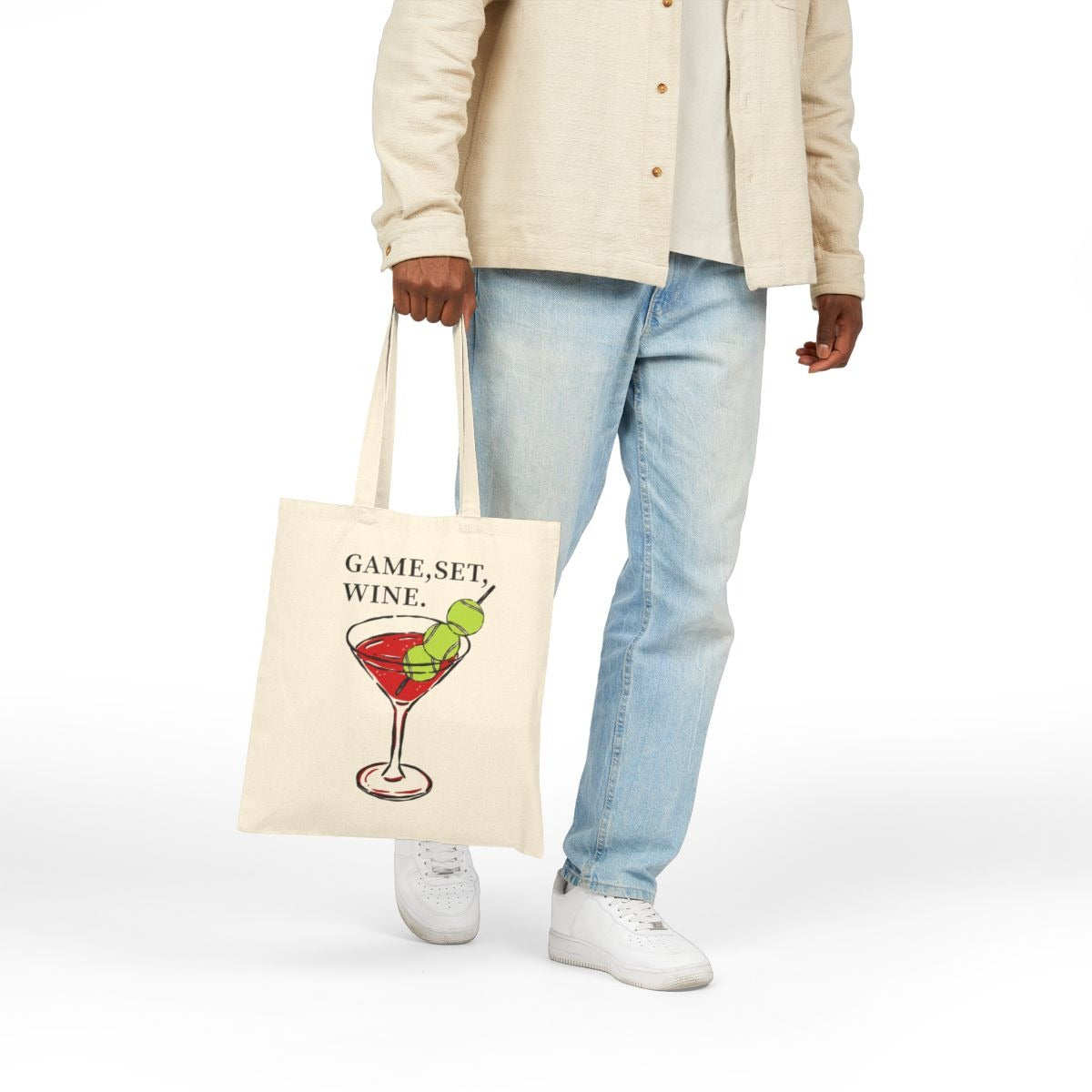GAME, SET, WINE - Tennis (Tote Bag)