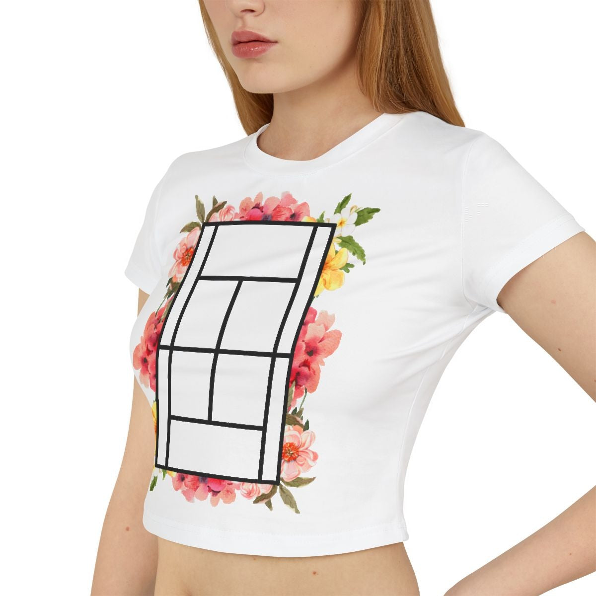 TENNIS FLORAL 1 - Tennis (Crop Top)
