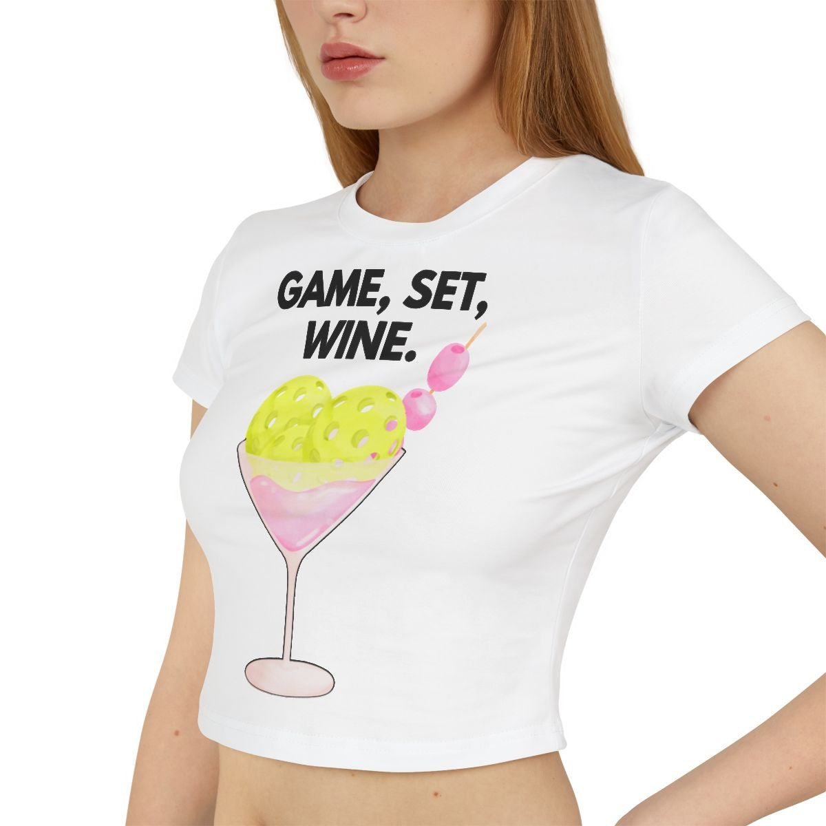 GAME SET WINE - Pickleball (Crop Top)