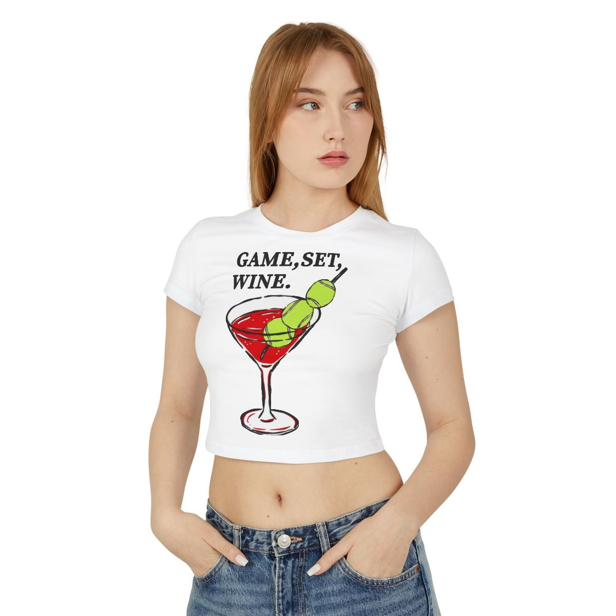 GAME, SET, WINE - Tennis (Crop Top)