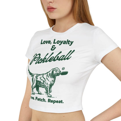 PADDLE & PAWS - Pickleball (Crop Top)