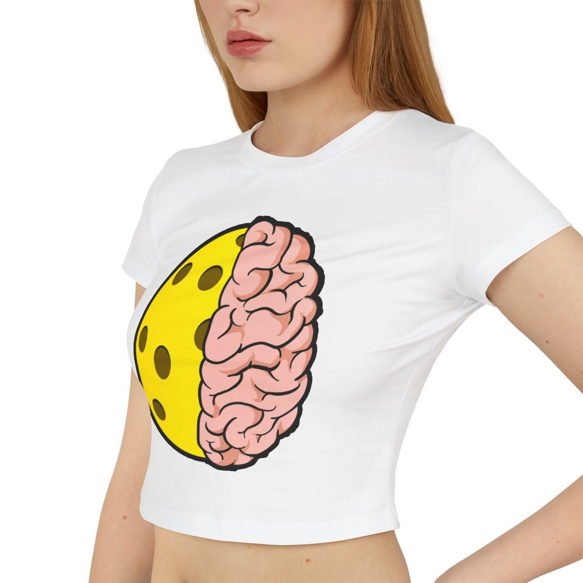 PICKLEBALL BRAIN - Pickleball (Crop Top)