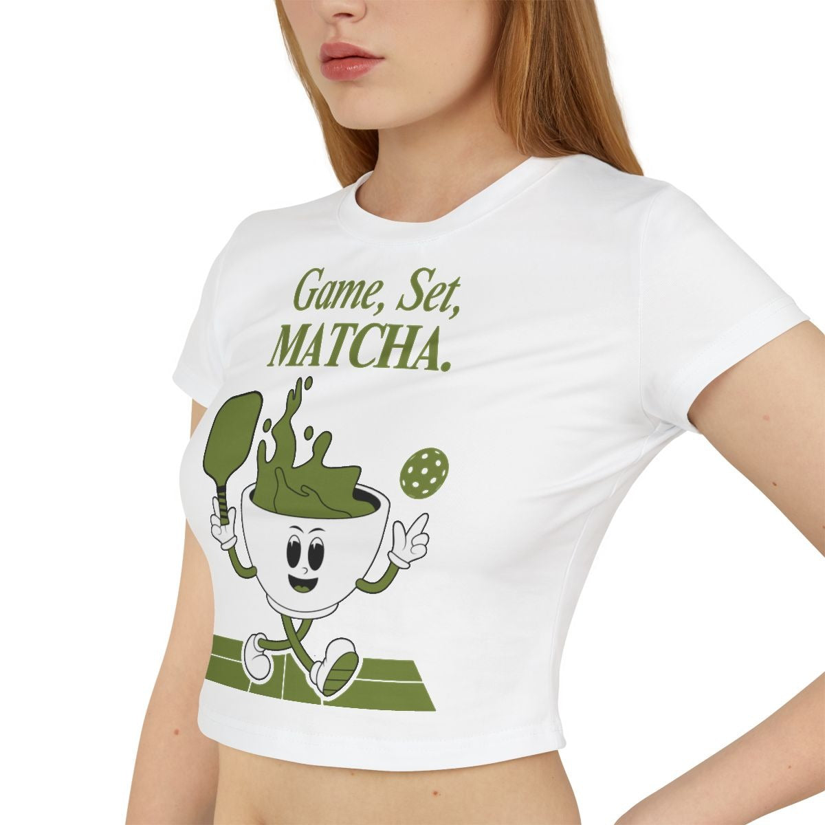 GAME, SET, MATCHA - Pickleball (Crop Top)
