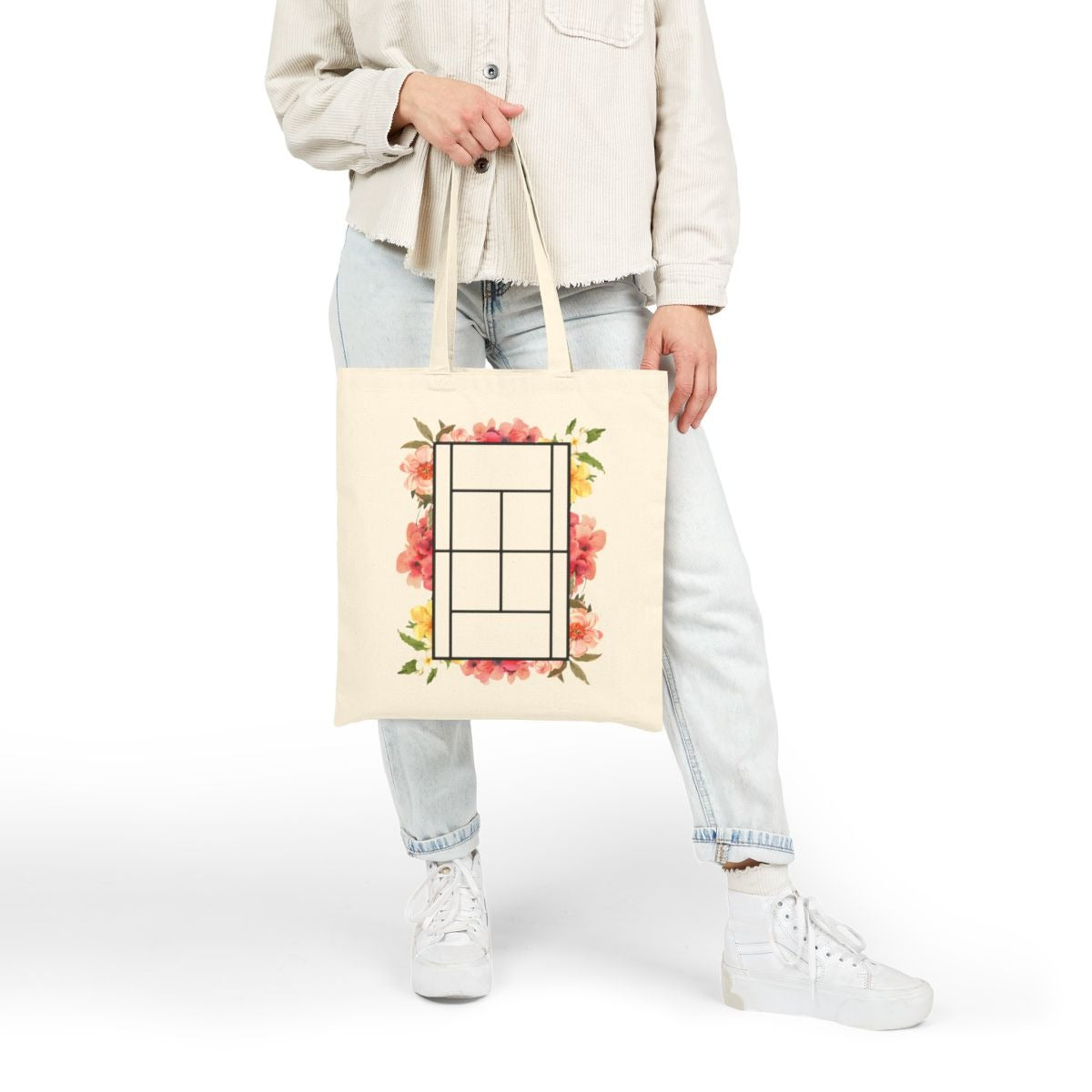 TENNIS FLORAL 1 - Tennis (Tote Bag)